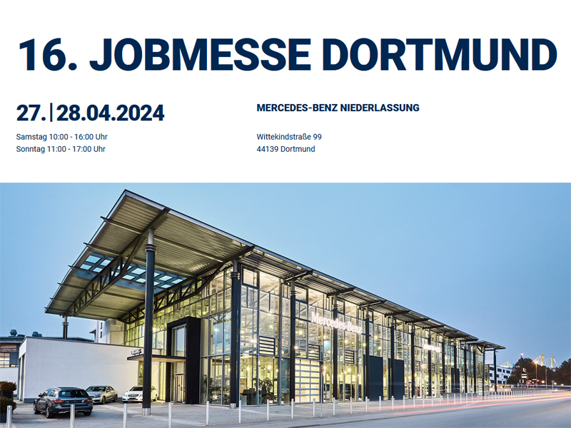 16. Jobmesse in Dortmund 27./28. April